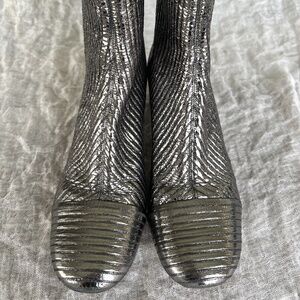 Isabel Marant Datsy Boots Silver (Size 8-8.5)